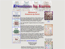 Tablet Screenshot of kreationsbykaron.com